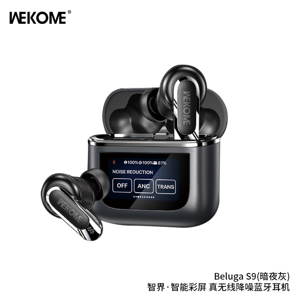 WEKOME Beluga S9 ANC TWS Earphone – Bluetooth 5.4, LCD Touch Screen & HiFi Sound WEKOME Beluga S9 ANC TWS Earphone – Bluetooth 5.4, LCD Touch Screen & HiFi Sound