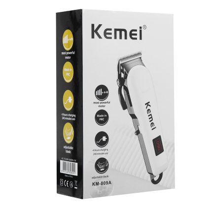 Kemei KM-809A Digital Hair Clipper Trimmer | LCD Display & 240 Min Runtime
