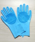 Silicon Dish Washing Kitchen Hand Gloves – 1 Pair