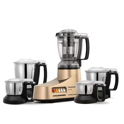 Panasonic MX-AC555 Super Mixer Grinder 5 Jars 1L – 550W, Stainless Steel Jars, 9-in-1 Function