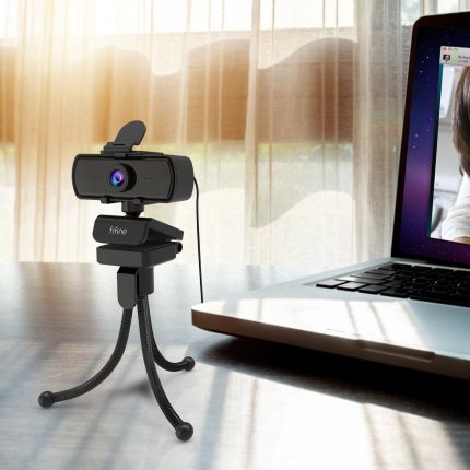 Fifine K420 1440P 2K HD Webcam with Privacy Cover & Tripod