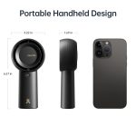 JISULIFE Life 5 Plus (FA43) Handheld Turbo Fan – 4000mAh 6000mAh, 5-Speed