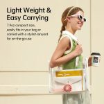 JisuLife Handheld Fan Life4 5000mAh – 5-Speed Turbo Wind, LED Display