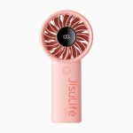JisuLife Handheld Fan Life4 5000mAh – 5-Speed Turbo Wind, LED Display