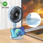 DP-7640 USB Rechargeable Desktop & Hand Fan – 3000mAh