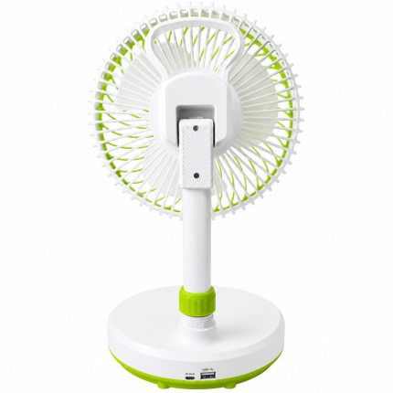 WEIDASI WD-219 Rechargeable Desk Fan With LED Light