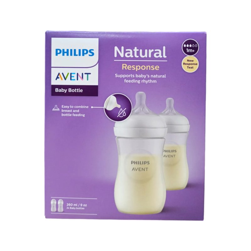 Philips Avent Natural Baby Feeder Bottle 260ml Twin Pack